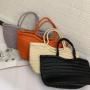 2024 New Fashion Single Shoulder Tote Bag Large Capacity Mother Female's Handmade Woven Polyester Lining Handmade Bag
