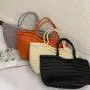 2024 New Fashion Single Shoulder Tote Bag Large Capacity Mother Female's Handmade Woven Polyester Lining Handmade Bag