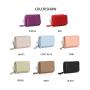 ZWY262 Ladies New PU Waterproof Short Wallet Lightweight Compact Practical Card Case Wholesale Daily Solid Color Coin Purse