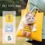 ZR847 Pet Bag Dog Cat Travel Exposed Head Portable Shoulder Tote Bag Lovely Canvas Breathable Fabric Portable Outdoor Pet Bag