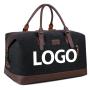 Customized Large Capacity Outdoor Overnight Weekender Carry on Shoulder Duffle Bag for Men Canvas Travel Duffel Bag
