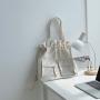 New Students Casual Pleated Solid Color Shoulder Bag Fashion Versatile Backpack Large Capacity Nylon Bag With Many Pockets