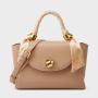 Fashion Ladies Designer Swing Bags Elegant Solid Color Golden Lock Hardware Cross Body Saddle Bag Scarf All-match Sling Purse
