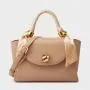 Fashion Ladies Designer Swing Bags Elegant Solid Color Golden Lock Hardware Cross Body Saddle Bag Scarf All-match Sling Purse