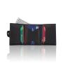 Wholesale leather trifold wallet rfid blocking slim card holder wallet with zipper coim purse
