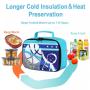 Insulated Lunch bag for Kids Boys Girls School Lunch Bags Reusable Cooler Thermal Meal Tote for Picnic