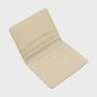 Factory wholesale leather business card holder lychee pattern mens leather bifold card holder wallet