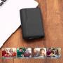 2024 Custom Leather Pop Up Card Holder Wallet RFID Blocking Aluminum Wallet for Men