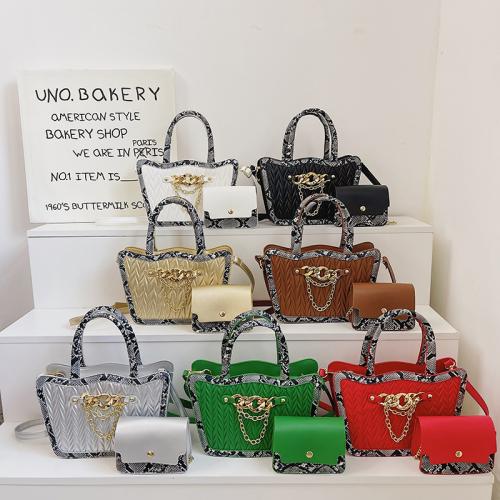 A Set Of Two Snake Pattern Women Luxury Bags Large Capacity Designer Handbag Wholesale Famous Brands Luxury Bolsas Para Mujer