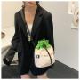 New nylon drawstring bucket bag style color matching personalized versatile portable shoulder crossbody bag daily bag