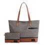 Newest Selling Large Canvas Women Waterproof Work Briefcase Computer Bag Tote Bag