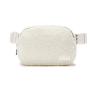 Custom Logo White Outdoor Fitness unisex Versatile Plush Crossbody Bag Lambswool Fleece Sling Waist Belt Bag