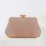 Trend evening dress women's banquet single shoulder cross bag chain bag manufacturer wholesale wrinkle evening bag