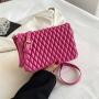 Pleated Bolsas Para Mujer Pu Leather Crossbody Bags For Women 2023 Flap Bags Women Handbags Ladies CY086