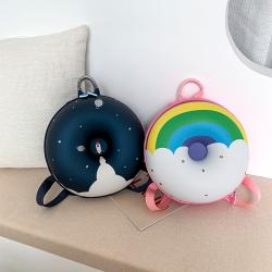 2020 new arrival cute children school backpack fashion designer round cartoon lovey kids backpack