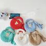 sac tendance 2024 Rope Crochet Bag Handmade Metal Chain Clutch Designer Knitting Crossbody Bags Women Woven Chunky Knit Purse