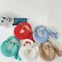 sac tendance 2024 Rope Crochet Bag Handmade Metal Chain Clutch Designer Knitting Crossbody Bags Women Woven Chunky Knit Purse