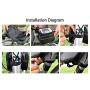 ZF153 PU Bike Bags Mountain Waterproof Mobile Phone Crossbar Hanging Bags Saddle Cycling Gear Accessories Front Beam Bags