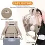 Wholesale multifunctional Baby Diaper Tote Bags with Changing Pad Pacifier Case Fashion Travel Diaper Backpacks for Mom Dad
