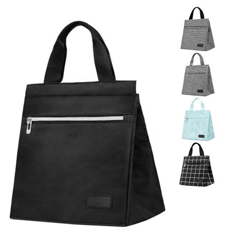 Gelory Fashion Durable Foldable Insulated Cooler Lunch Tote Bag Work Picnic School Waterproof Thermal Insulated Mommy Lunch Bag
