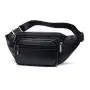 Top Quality Outdoor Sport Men Leather Crossbody Shoulder Waist Bag Pack Belt Bag