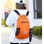 ZF097 Custom Logo Shoulder Bag Man Folding Lightweight Travel Sports Backpack Woman Polyester Waterproof Breathable Outdoor Bag