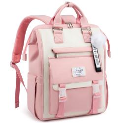 LOVEVOOK custom large ladies casual school backpack 2023 cute student bag 15.6inch laptop travel backpack for women and girls