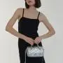 Wholesale Custom Pu Plain Faux Leather Stitching Line Diamond Pattern Ladies Chain Shoulder Purse Crossbody Bags For Women
