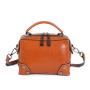 Oil Wax Soft Leather Lady Hand-held Shoulder Bag Fashion Messenger Bag Women Handbags Designer Crossbody