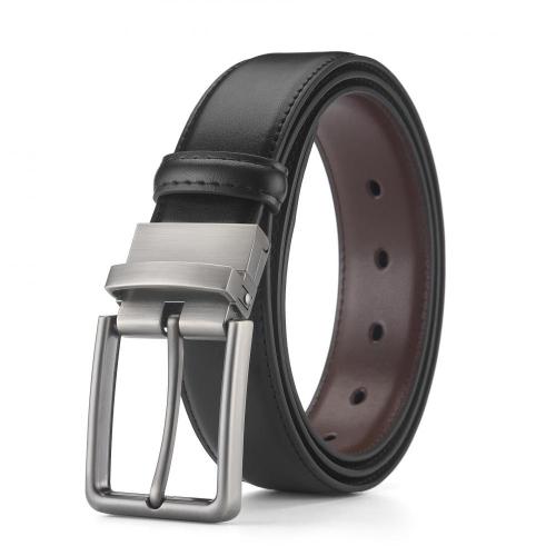 2022 Amzaon hot sale men belt reversible belt men genuine leather pin buckle belt for men