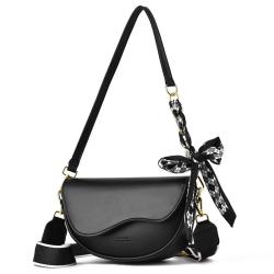 2024 New Fashion Korean Version Portable Underarm Saddle Bag Lady's Simple Casual Shoulder Messenger Bag Light Luxury for Women