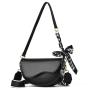 2024 New Fashion Korean Version Portable Underarm Saddle Bag Lady's Simple Casual Shoulder Messenger Bag Light Luxury for Women