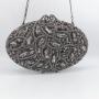 Wholesale Cobblestone-shaped Handbag Elegant Crystal Rhinestone Clutches Evening Bag For Formal Party Handmade Diamond Purse
