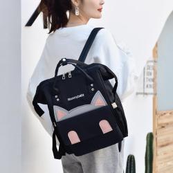ZR466 New Mother Backpack Portable Travel Nylon Mommy Bag Bottle Diaper Multi-compartment Bottle Diaper Mother And Baby Bag