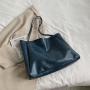 Casual large bag, new trendy fashion, simple ins women's bag, shoulder bag, large capacity commuting tote bag