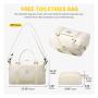 Custom  Foldable Carry On Tote Overnight Weekender Bag with Toiletry Bag Travel Gym Duffel Bag for Women