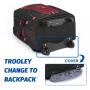LOVEVOOK New Design wholesale 17in Rolling Backpack for men Carry on luggage suitcase Business wheeled Travel Laptop Backpack
