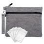 Smoker Hard Leather Stash Case Carbon Lined Bag Cross Body  Smoking Products Smell Proof Dog Tested Bags with Mesh Divider
