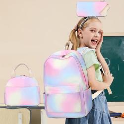 New Designer Trendy Custom Fashion School Backpack Galaxy Printed School Bags Bookbag For Teens Girls Boys Kids