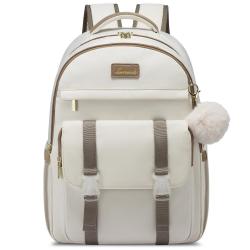 LOVEVOOK Cute School Backpack Purse for Teen Girls College Student Bags Fit 15.6 Inch Laptop Bookbag Waterproof Travel Backpack