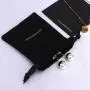 Custom Gold Stamping Cotton Linen Bracelet Necklace Jewelry Bag With Microfiber Cleaning Cloth Jewelry Card Packing Pouch