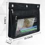 Expandable Pencil Pouch For 3 Ring Binder , Large Capacity Oxford Pencil Bag For School And Office
