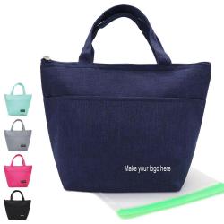 Contracted Style Insulated Lunch Bag Durable Bento Pouch Thermal Insulated Lunch Box Tote Cooler Bag Lunch Container