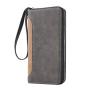 ZR943 New Fashion Men's Long Wallet PU Leather Retro Simple Handheld Billfold ID Card Holder Leisure Bag Money Clip Custom Logo