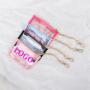 Keymay RTS Stock 10 Colors Custom Logo High Quality Gold Accessary PVC Clear Promotional Keychains Small Coin Purses Key Pouch