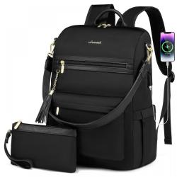 2023 Fashion expandable Work Teacher Nurse Bag with Cute Wristlet Bag waterproof multifunction travel Women laptop backpack USB