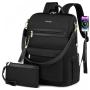 2023 Fashion expandable Work Teacher Nurse Bag with Cute Wristlet Bag waterproof multifunction travel Women laptop backpack USB