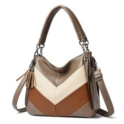 New Soft PU Leather Handbag Popular Ladies Crossbody Bags Large Office Work Bags Tassel Tote Bags Handbags For Woman