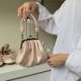 Sweet Girl Hand Dumpling Bag Japanese And Korean Ins Premium Texture Fold Clip Bag One Shoulder Chain Cross-Body Female Bag
