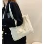ZWY241 Customizable logo Fashion Handbag Canvas Bag Women Eco-friendly Recyclable Shopping Bag Daily Travel Work Crossbody Bag